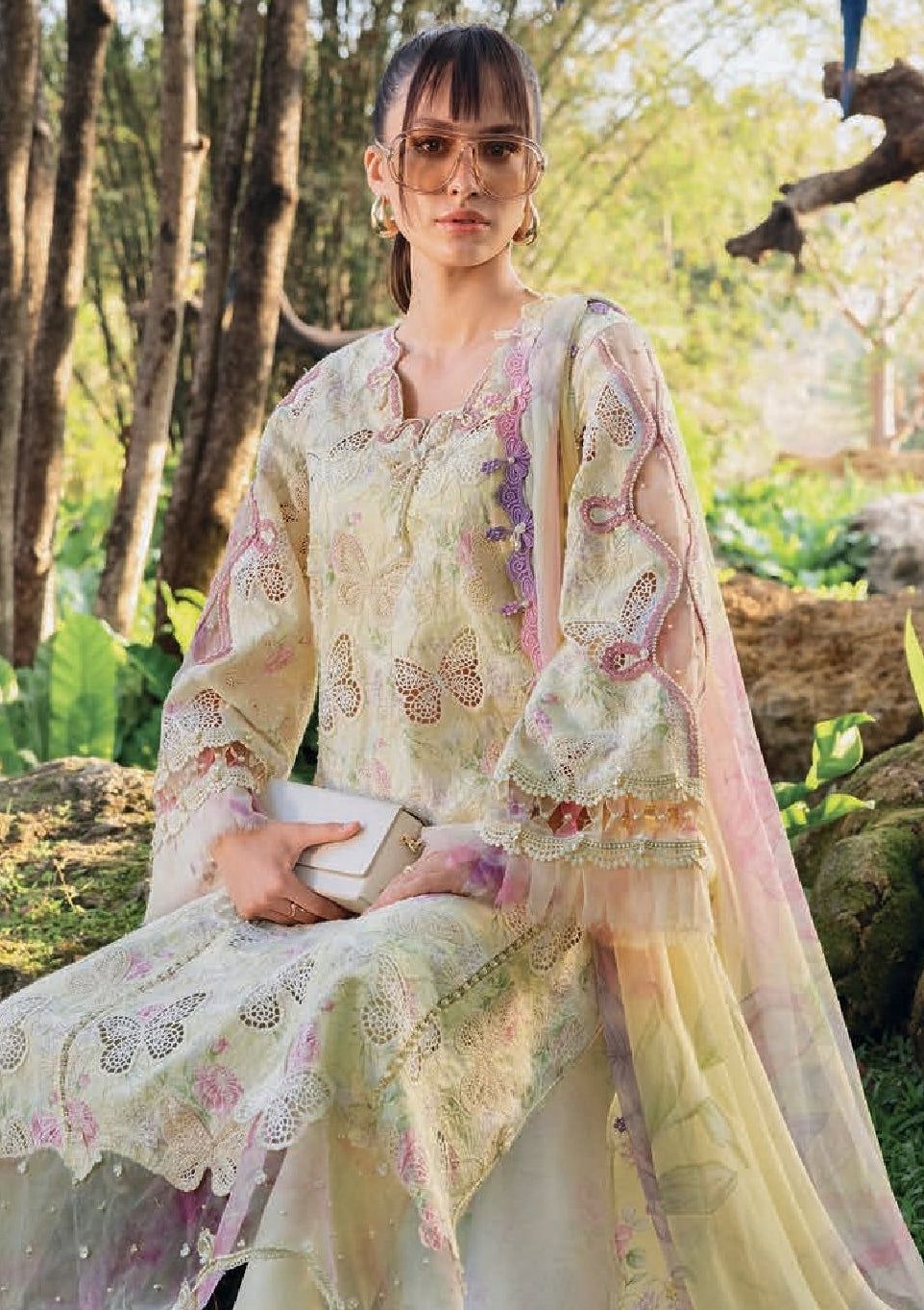 BRISHNA PRINTED AND EMBROIDERED 3PC SUIT