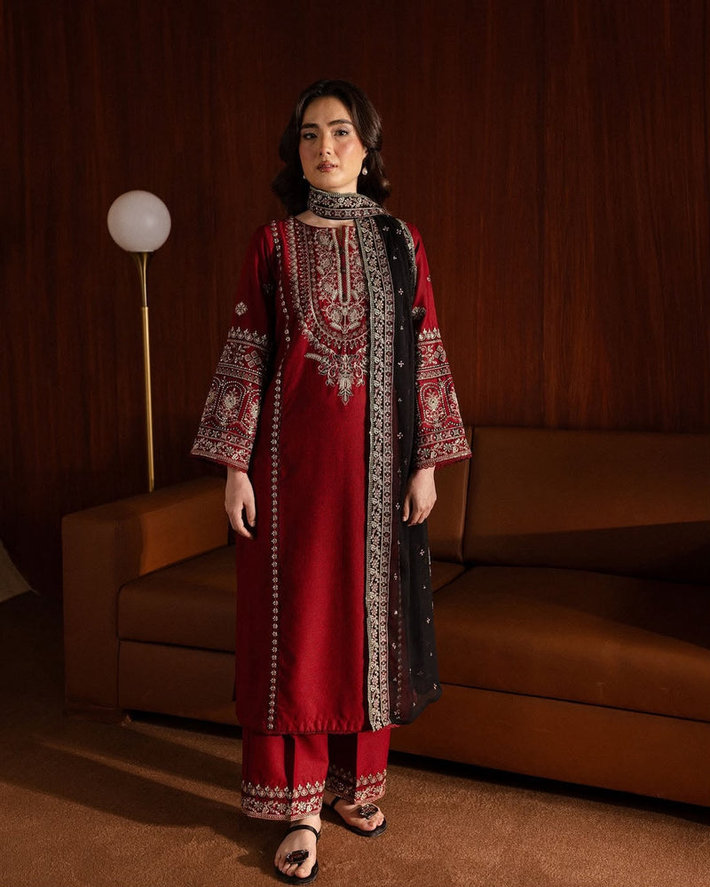 DHANK EMBROIDERED 3PC SUIT