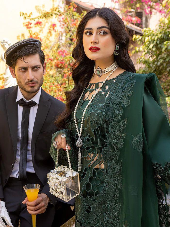 BIN ILYAS EMBROIDERED LAWN 3PC